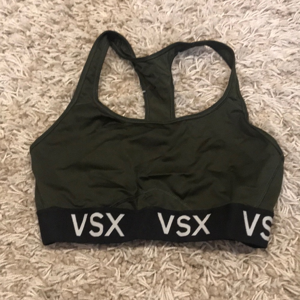 Pink sport bra